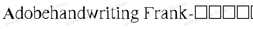 Adobehandwriting Frank字体转换